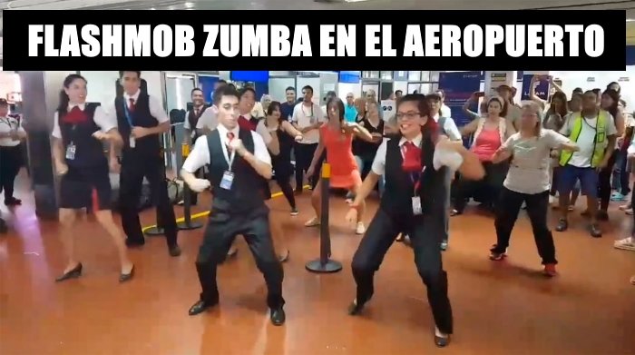 Zumba en el aeropuerto